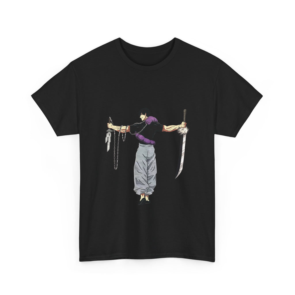 Anime Swordman T-Shirt — Crossed Blades Illustration Tee