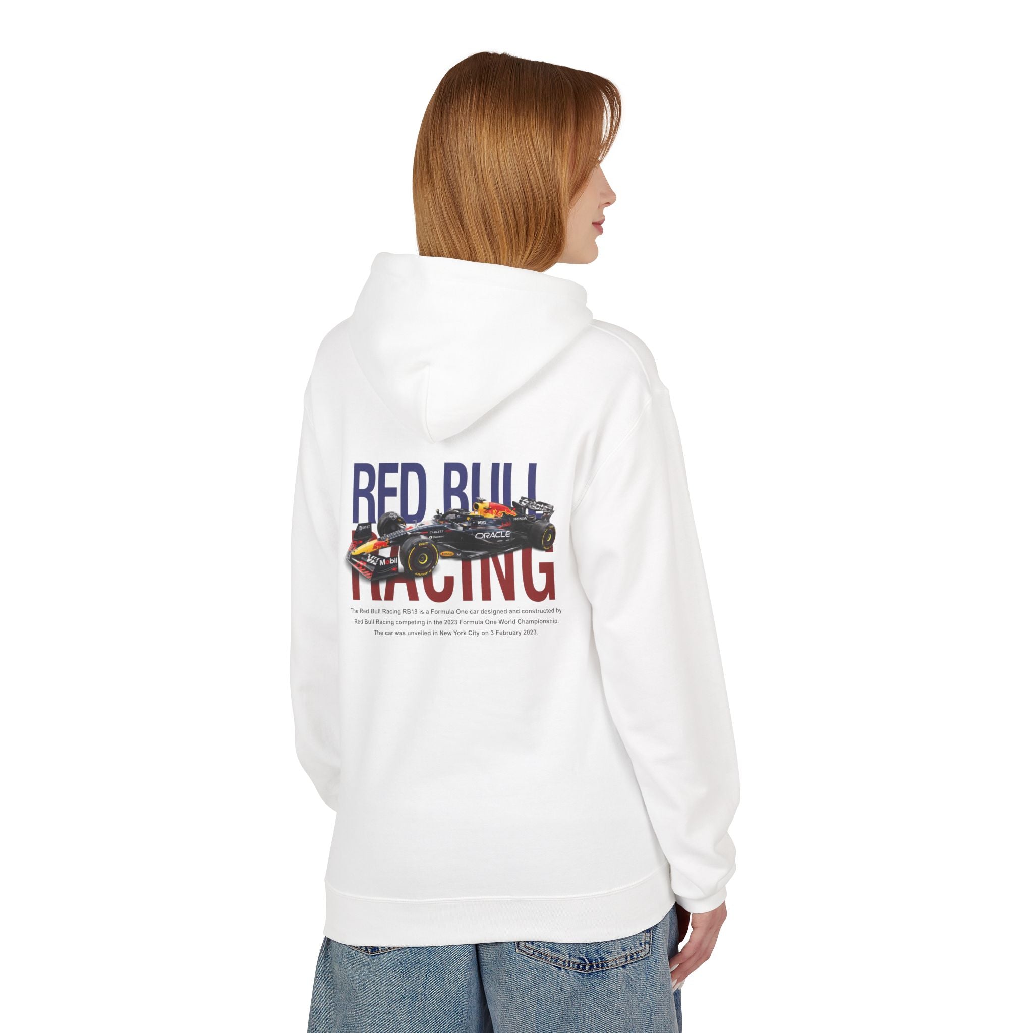 Red Bull Racing Hoodie — Vintage Logo & Formula Car Pullover