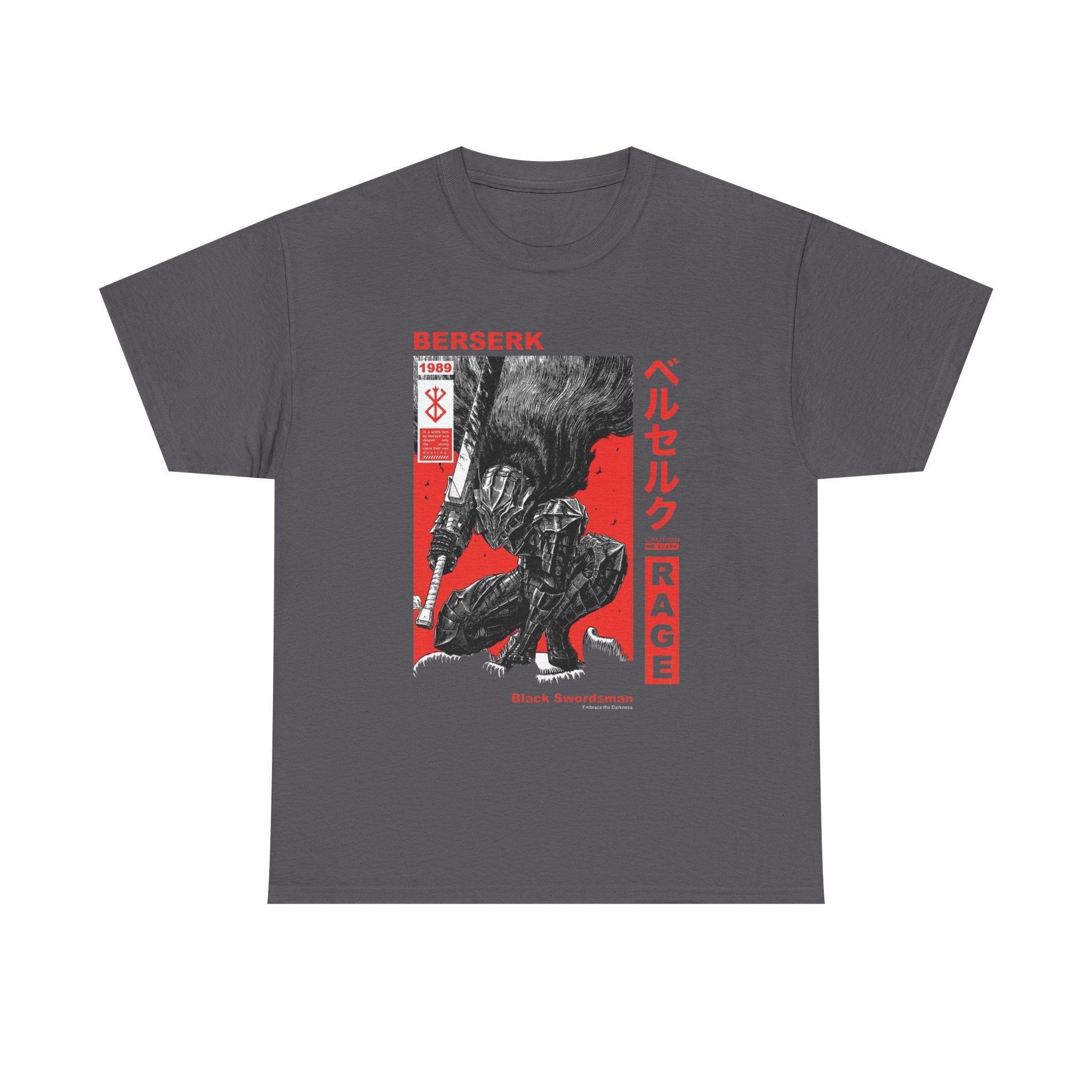 Berserk 'Rage' Graphic Tee — Guts Manga Art T-Shirt