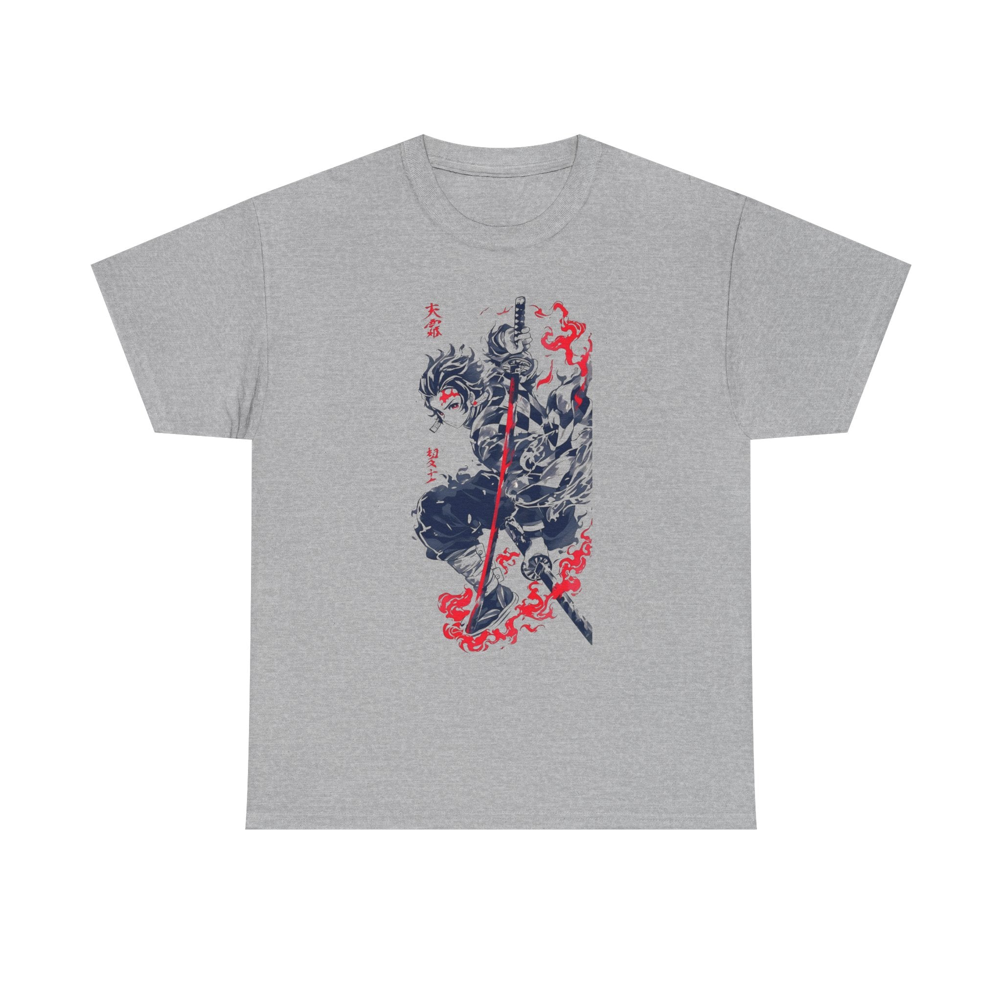 T-Shirt - Demon Slayer Graphic Print Unisex Heavy Cotton Tee