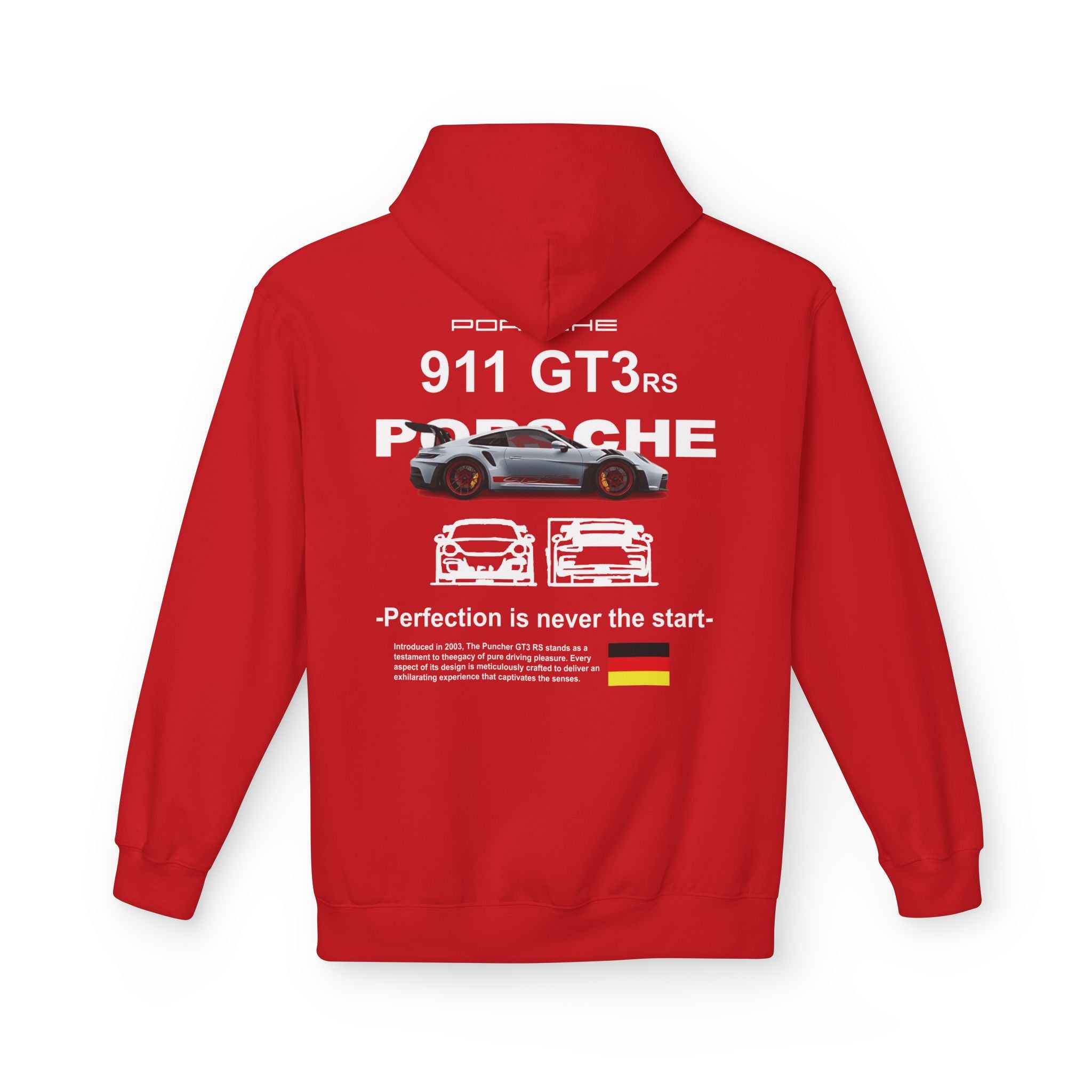 Porsche 911 GT3 RS Hoodie – Racing Crest Graphic Pullover