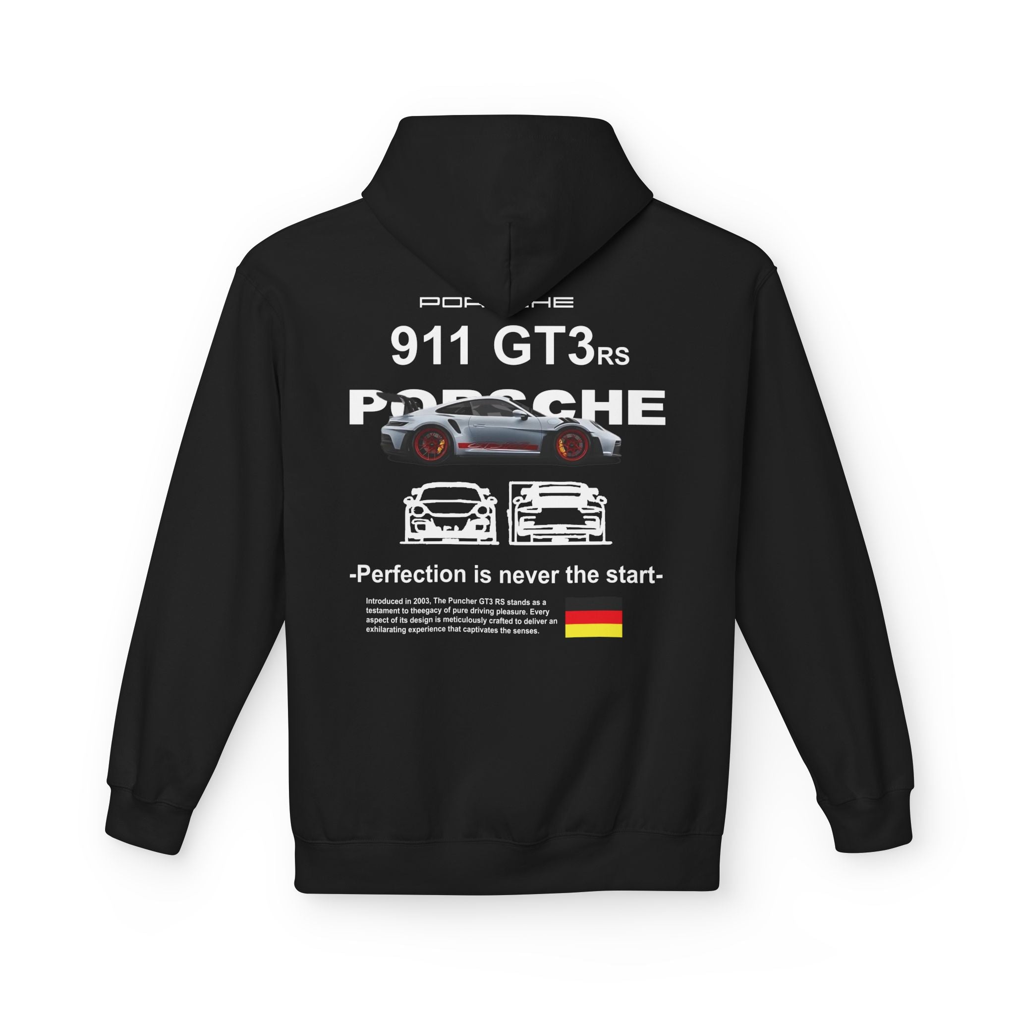 Porsche 911 GT3 RS Hoodie – Racing Crest Graphic Pullover