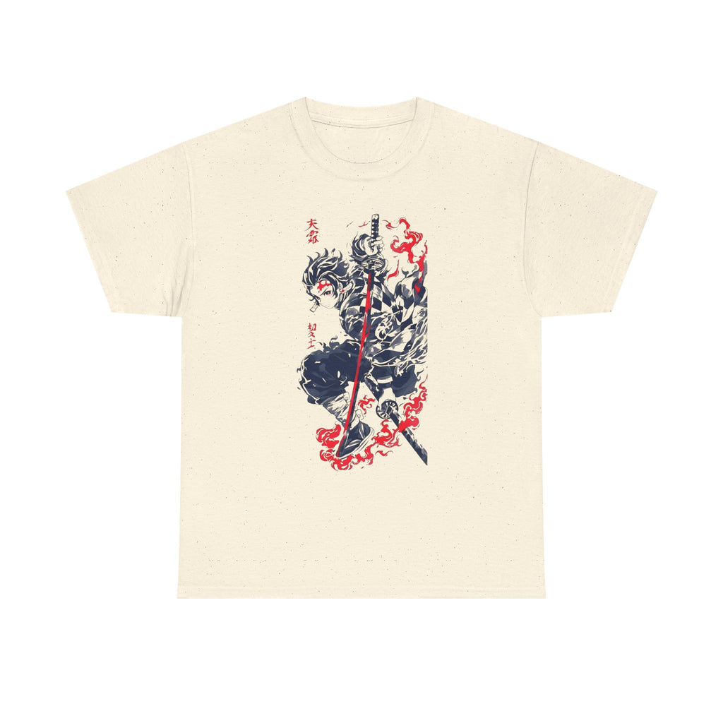 T-Shirt - Demon Slayer Graphic Print Unisex Heavy Cotton Tee
