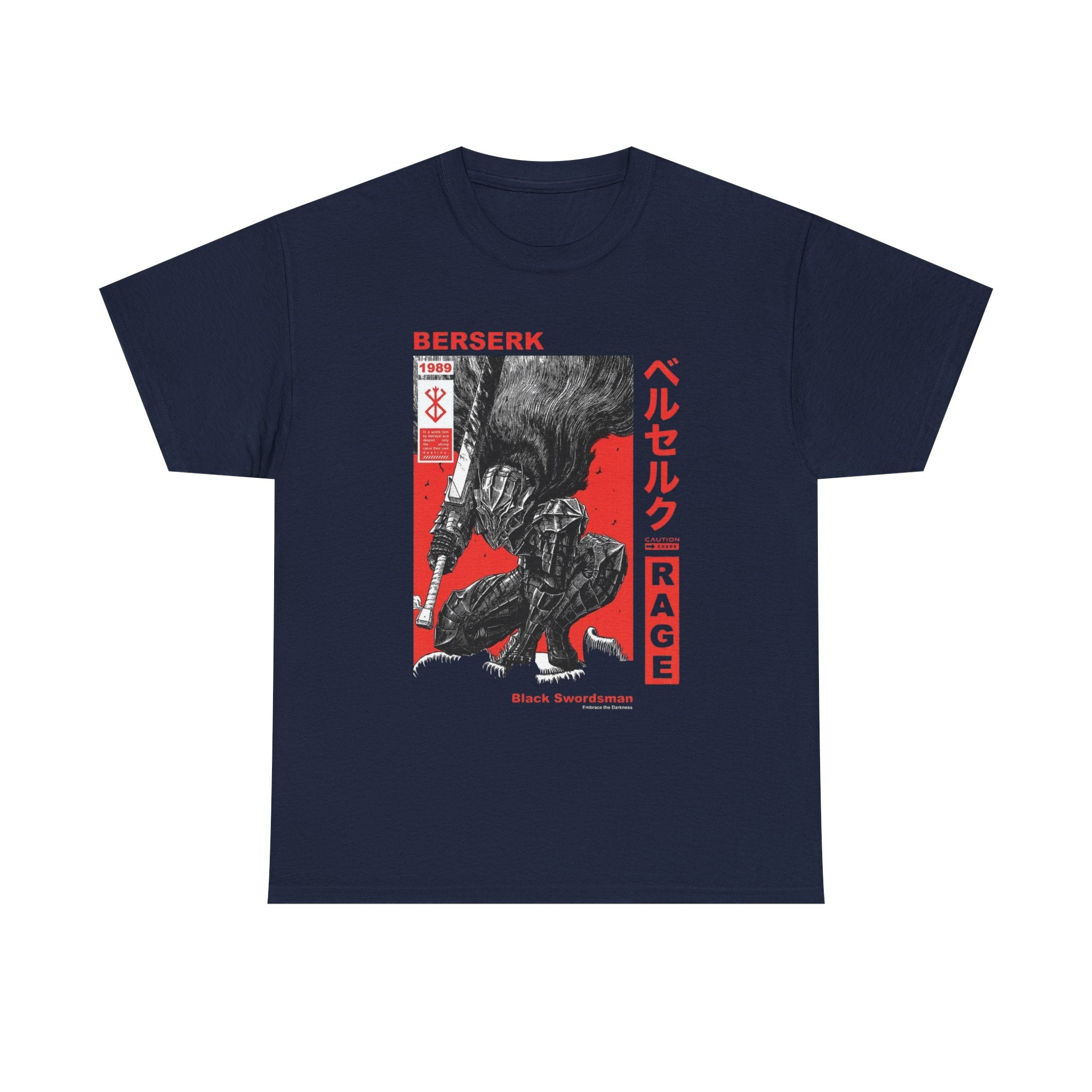 Berserk 'Rage' Graphic Tee — Guts Manga Art T-Shirt