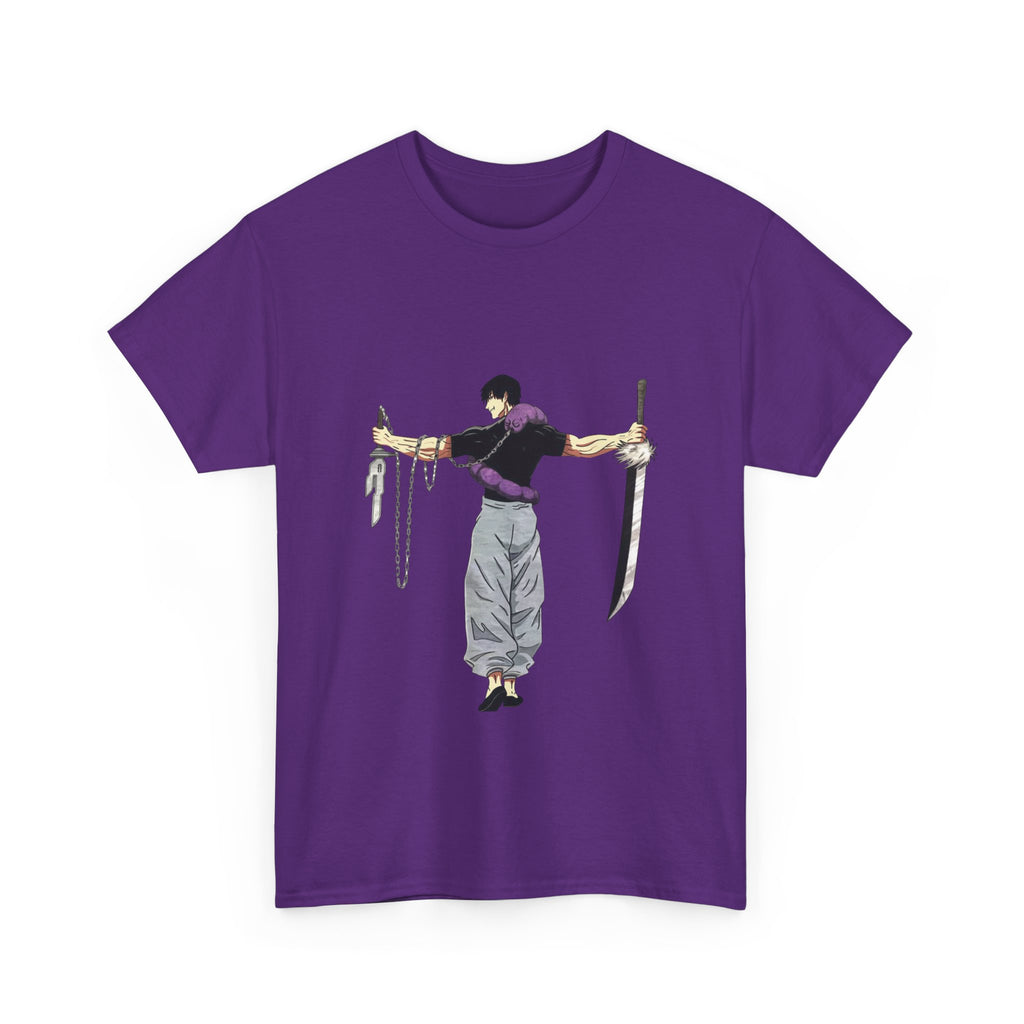 Anime Swordman T-Shirt — Crossed Blades Illustration Tee