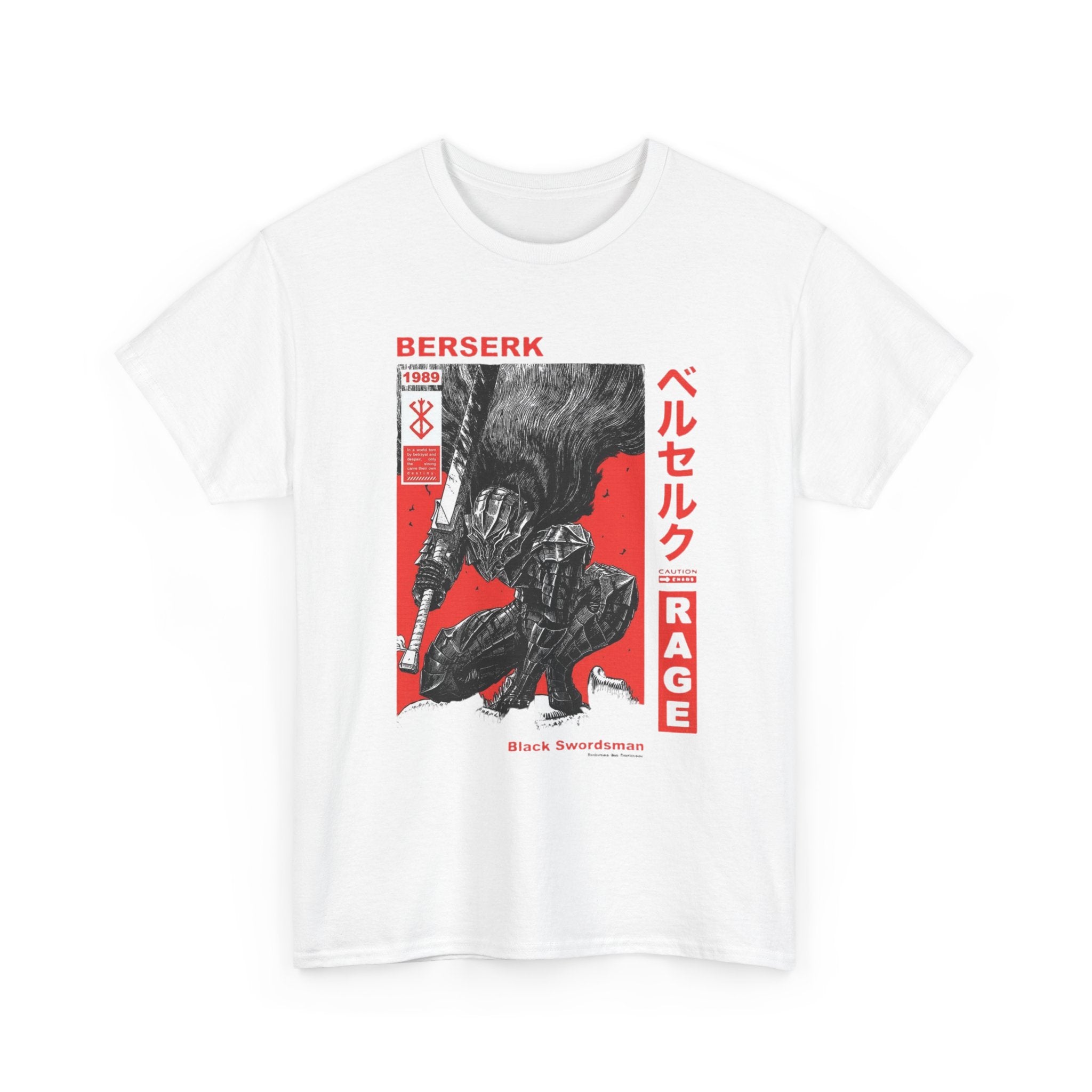 Berserk 'Rage' Graphic Tee — Guts Manga Art T-Shirt