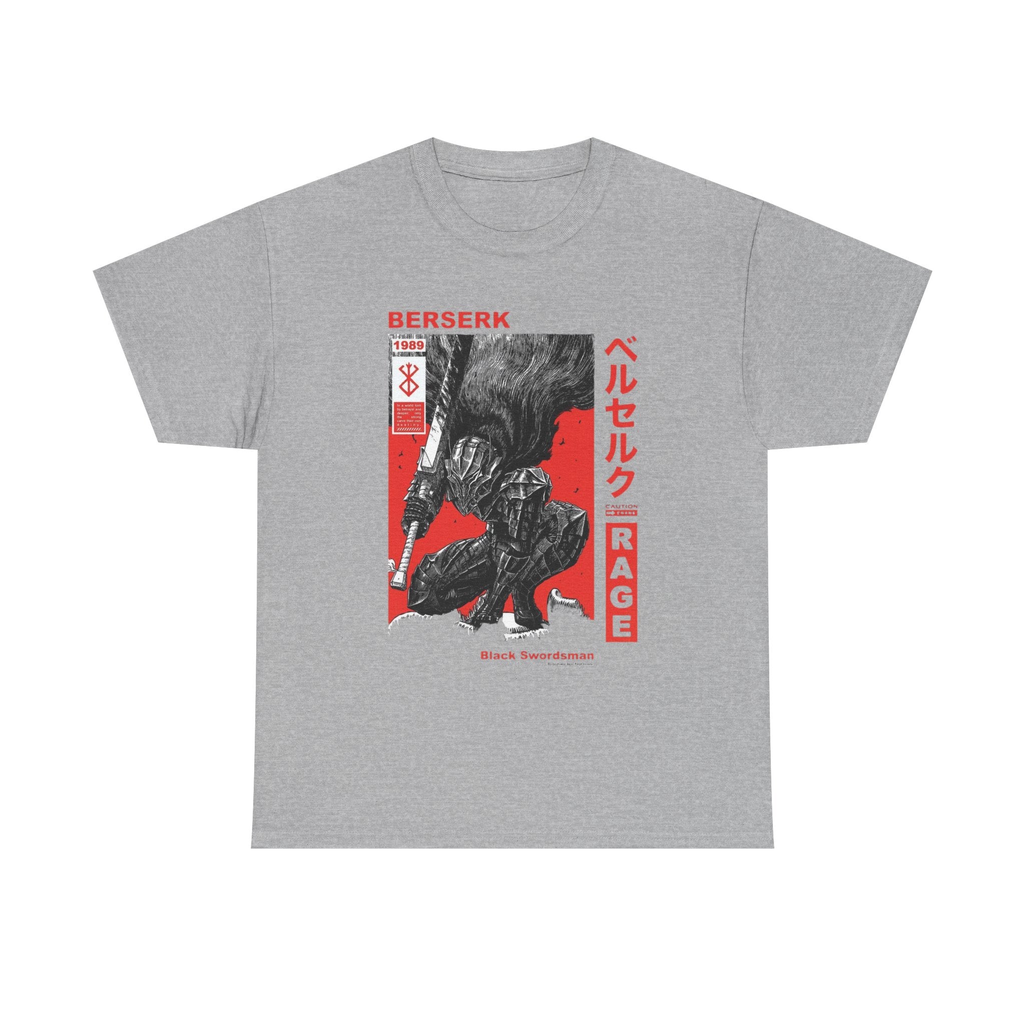 Berserk 'Rage' Graphic Tee — Guts Manga Art T-Shirt