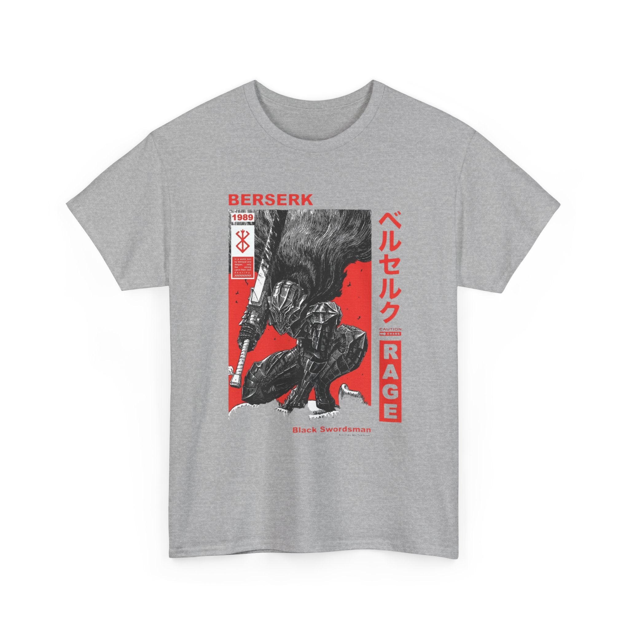 Berserk 'Rage' Graphic Tee — Guts Manga Art T-Shirt