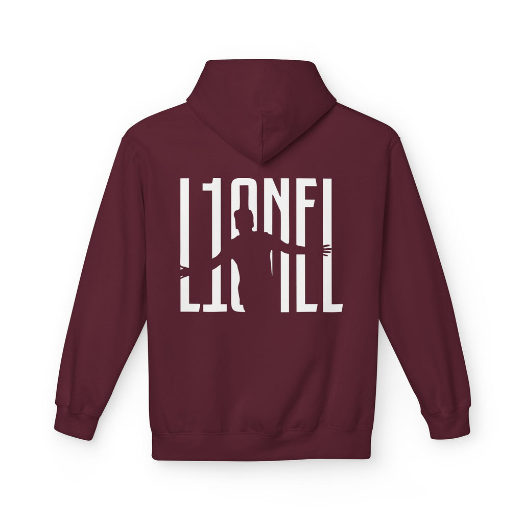 Lionel Silhouette Hoodie — Black Graphic Music Artist Tribute Pullover