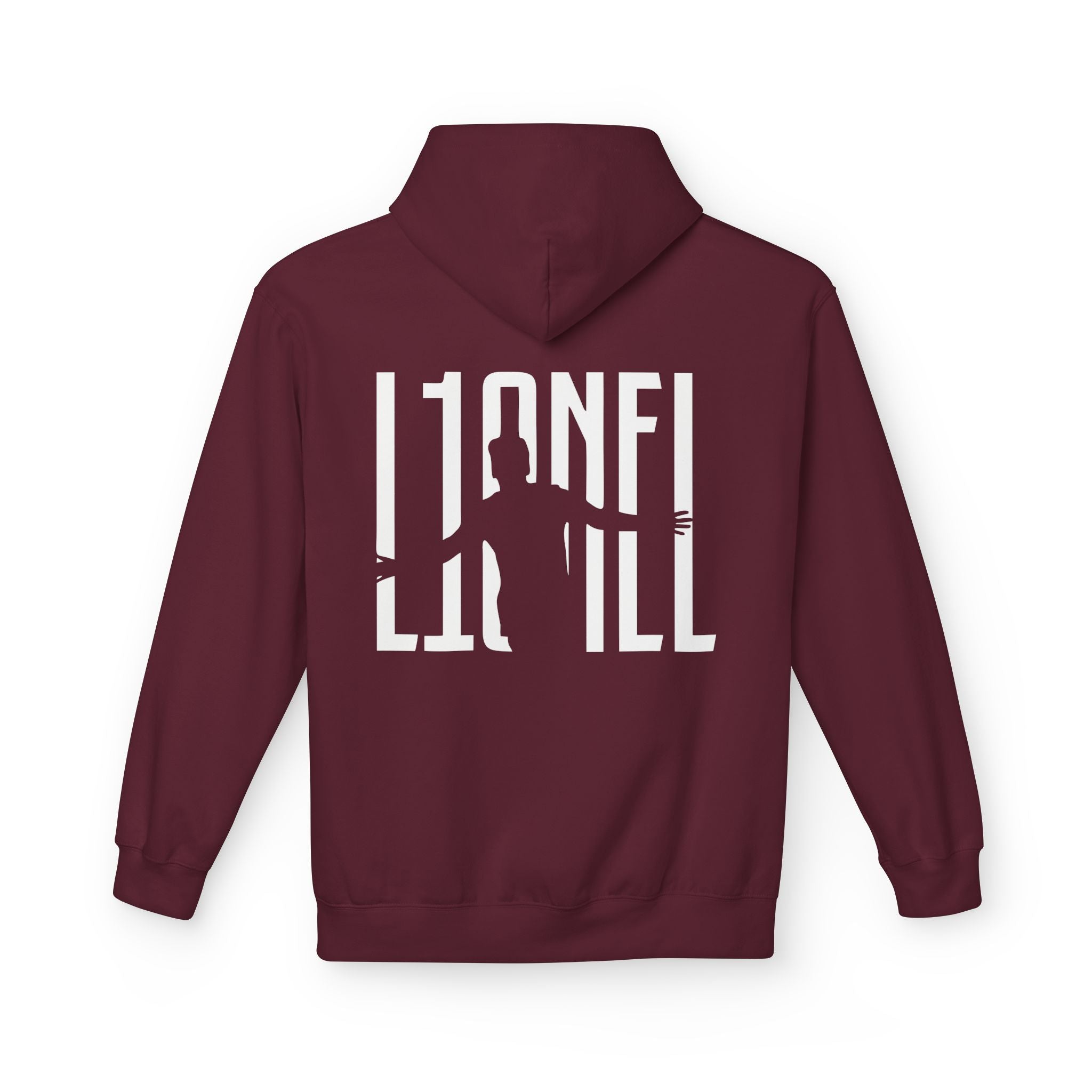 Lionel Silhouette Hoodie — Black Graphic Music Artist Tribute Pullover