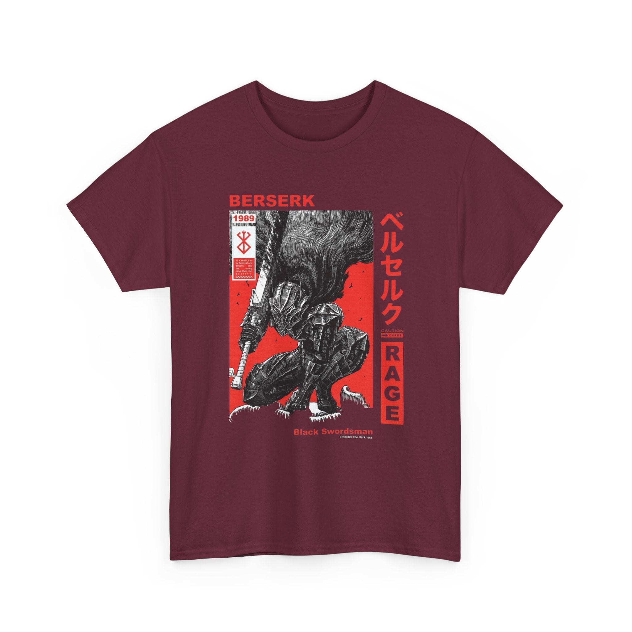 Berserk 'Rage' Graphic Tee — Guts Manga Art T-Shirt