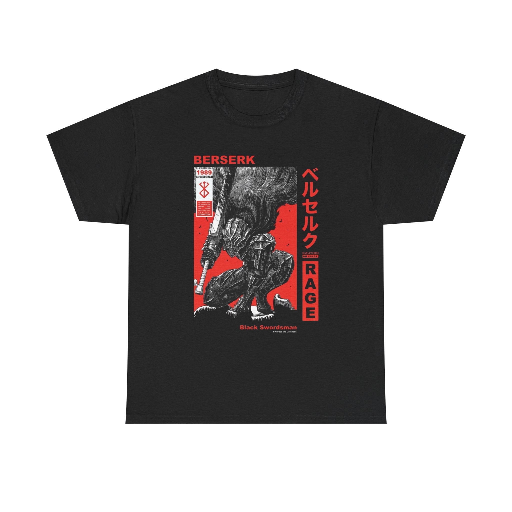 Berserk 'Rage' Graphic Tee — Guts Manga Art T-Shirt