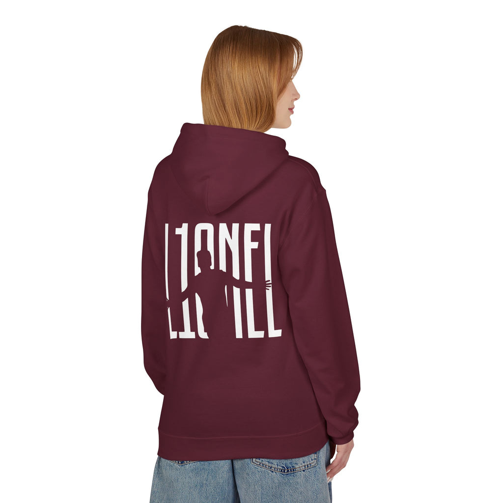 Lionel Silhouette Hoodie — Black Graphic Music Artist Tribute Pullover