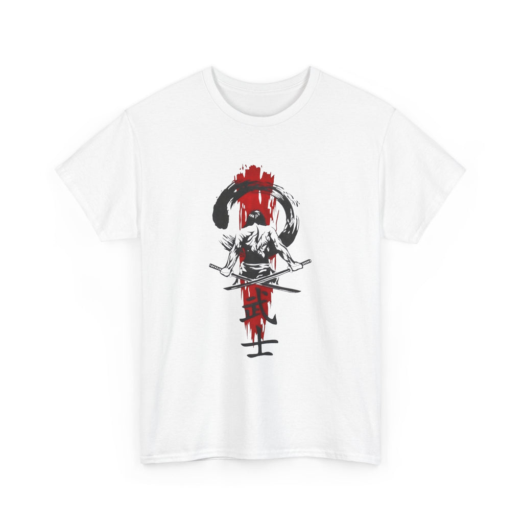 T‑Shirt — Samurai Brushstroke Graphic Tee (Red & Black)